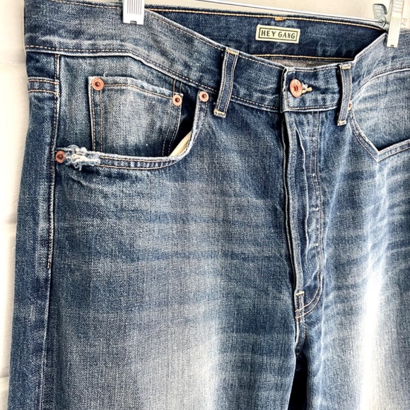 HEY GANG The Loose Crop Selvedge Jean Made in USA - 31 - Picture 5 of 14